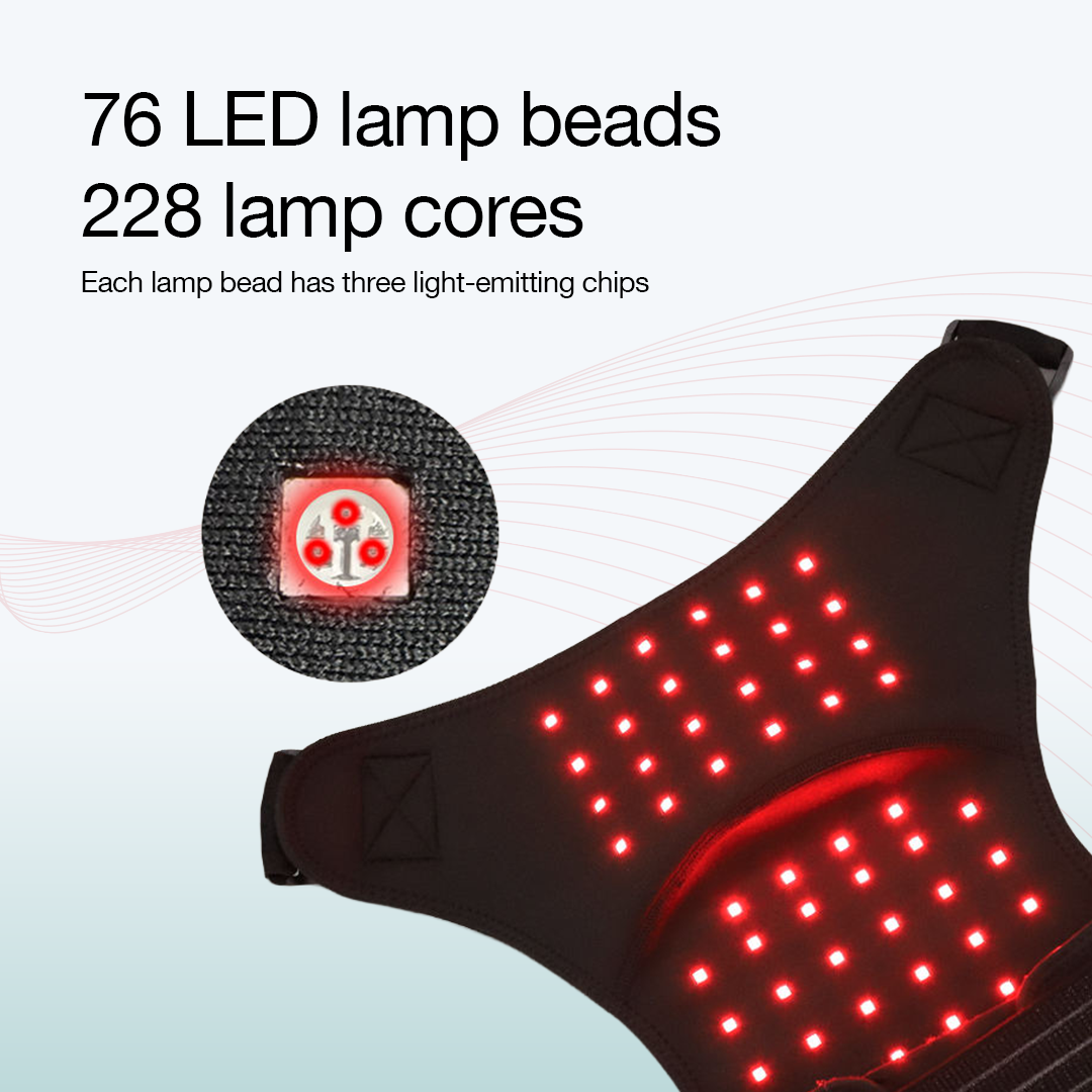 Cordless Infrared Light - Shoulder Wrap Brace with Massager