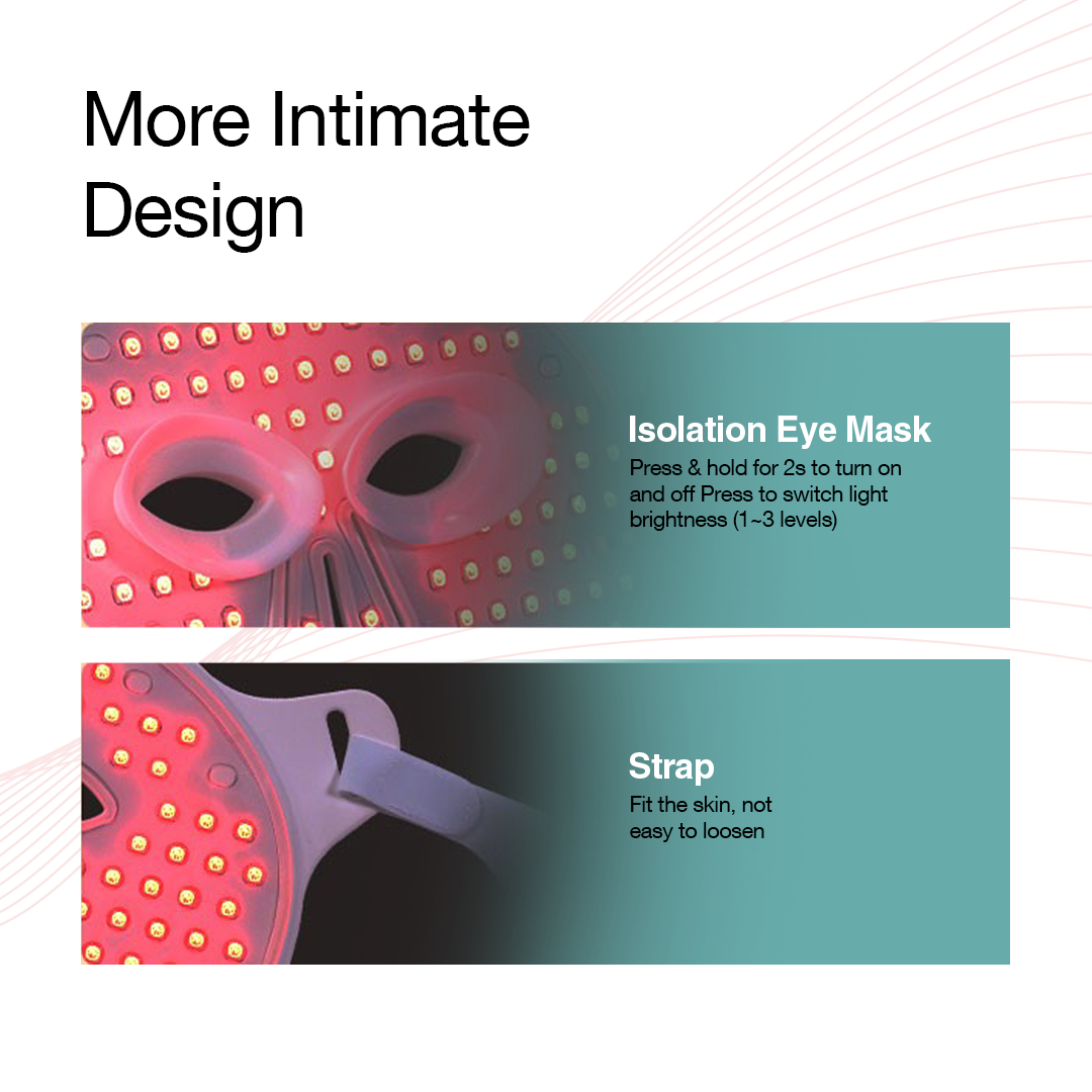 Wireless Red Light Therapy Face Mask