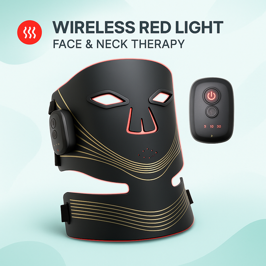 Wireless Red Light Face Mask with Neck