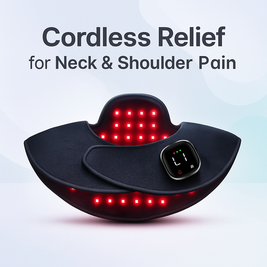 Cordless Infrared Light for Neck and Shoulder - Heated Wrap Pad