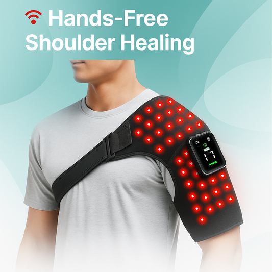Cordless Infrared Light - Shoulder Wrap Brace with Massager