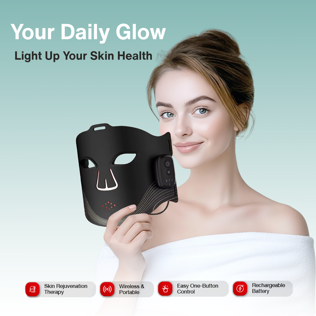 Wireless Red Light Therapy Face Mask