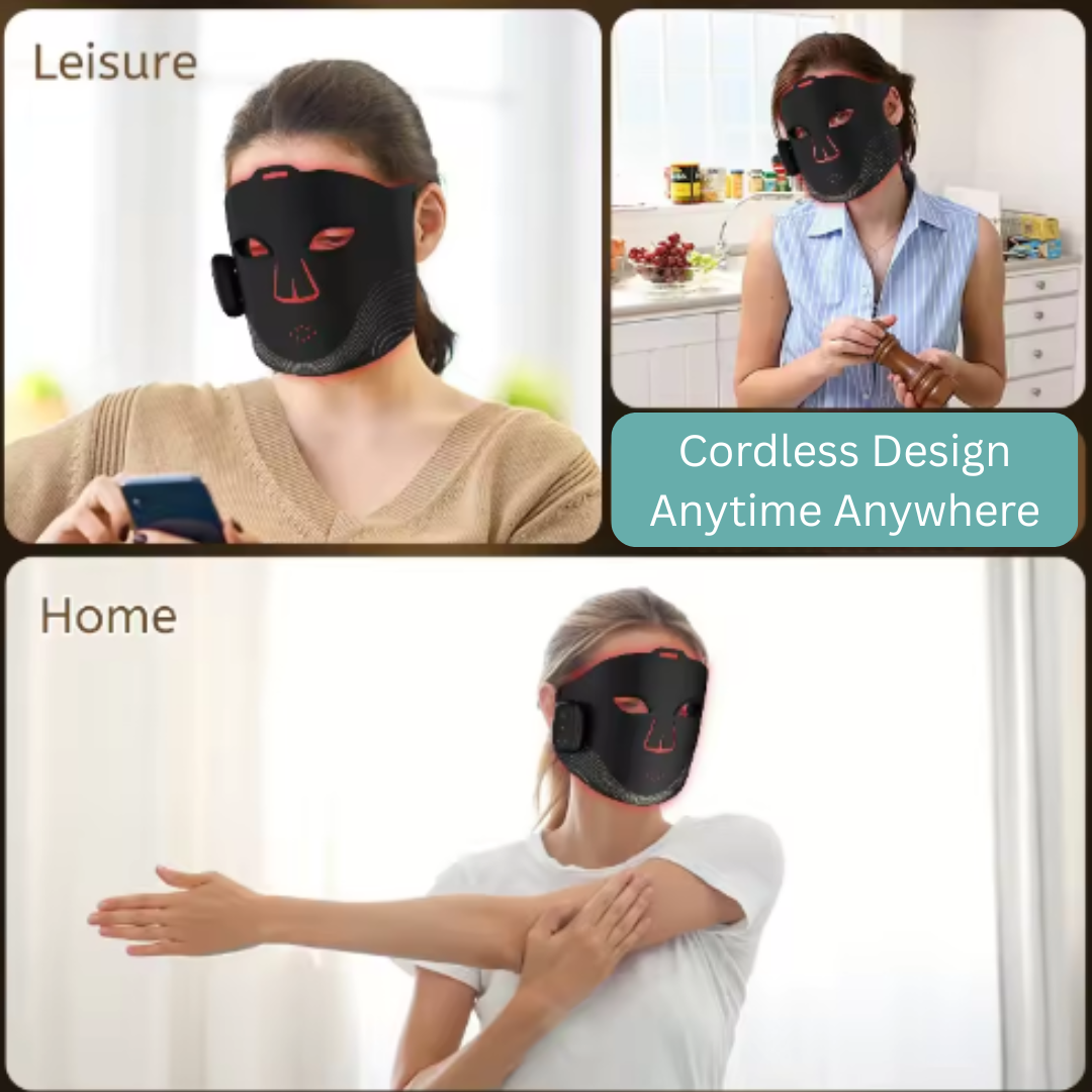 Wireless Red Light Therapy Face Mask